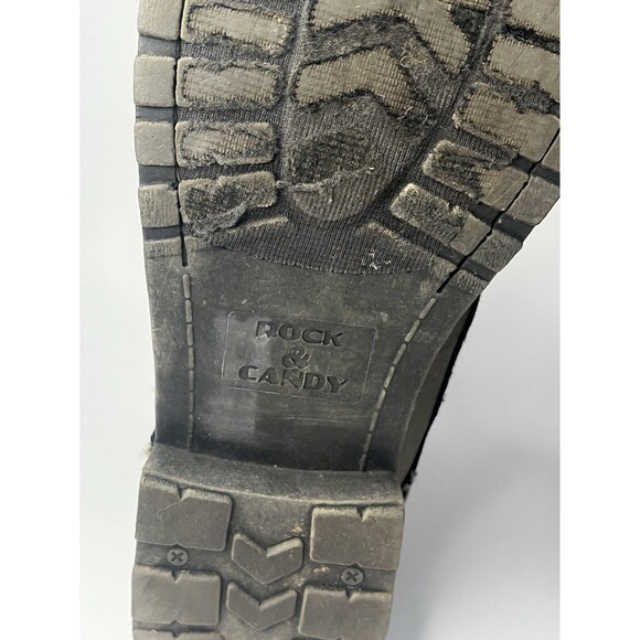 Rock and Candy by Zigi Ankle Boots Spraypaint Fold Combat Gray Size 6 - Picture 7 of 10